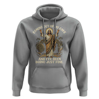 Coming Out Of My Cave Christian Easter Hoodie Risen Jesus Tomb Scene Inspirational Faith Message Gift