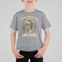 Coming Out Of My Cave Christian Easter T Shirt For Kid Risen Jesus Tomb Scene Inspirational Faith Message Gift