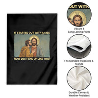 It Started Out With A Kiss Christian Easter Garden Flag Judas Betrayal Biblical Scene Faith Reflection Gift