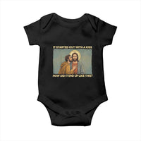 It Started Out With A Kiss Christian Easter Baby Onesie Judas Betrayal Biblical Scene Faith Reflection Gift