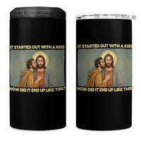 It Started Out With A Kiss Christian Easter 4 in 1 Can Cooler Tumbler Judas Betrayal Biblical Scene Faith Reflection Gift