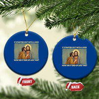 It Started Out With A Kiss Christian Easter Ceramic Ornament Judas Betrayal Biblical Scene Faith Reflection Gift