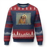 It Started Out With A Kiss Christian Easter Ugly Christmas Sweater Judas Betrayal Biblical Scene Faith Reflection Gift
