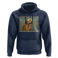 It Started Out With A Kiss Christian Easter Hoodie Judas Betrayal Biblical Scene Faith Reflection Gift