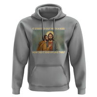 It Started Out With A Kiss Christian Easter Hoodie Judas Betrayal Biblical Scene Faith Reflection Gift