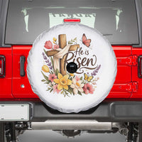 He Is Risen Floral Cross Christian Easter Spare Tire Cover Spring Flowers Butterfly Faith Inspirational Gift
