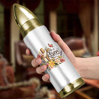 He Is Risen Floral Cross Christian Easter Bullet Tumbler Spring Flowers Butterfly Faith Inspirational Gift