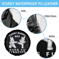 Funny Easter Rabbit Martial Arts Spare Tire Cover Every Bunny Was Kung Fu Fighting Cute Bunny Humor Gift