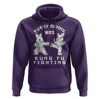 Funny Easter Rabbit Martial Arts Hoodie Every Bunny Was Kung Fu Fighting Cute Bunny Humor Gift