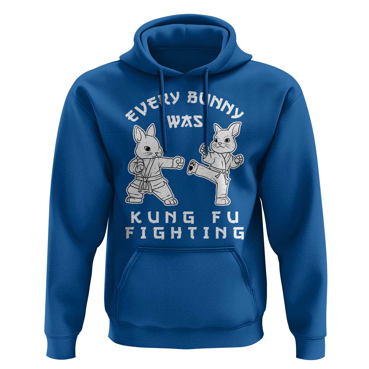 Funny Easter Rabbit Martial Arts Hoodie Every Bunny Was Kung Fu Fighting Cute Bunny Humor Gift