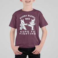 Funny Easter Rabbit Martial Arts T Shirt For Kid Every Bunny Was Kung Fu Fighting Cute Bunny Humor Gift