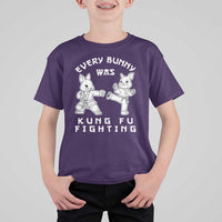 Funny Easter Rabbit Martial Arts T Shirt For Kid Every Bunny Was Kung Fu Fighting Cute Bunny Humor Gift