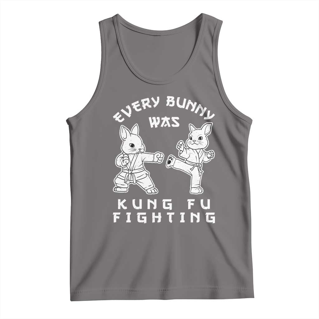 Funny Easter Rabbit Martial Arts Tank Top Every Bunny Was Kung Fu Fighting Cute Bunny Humor Gift