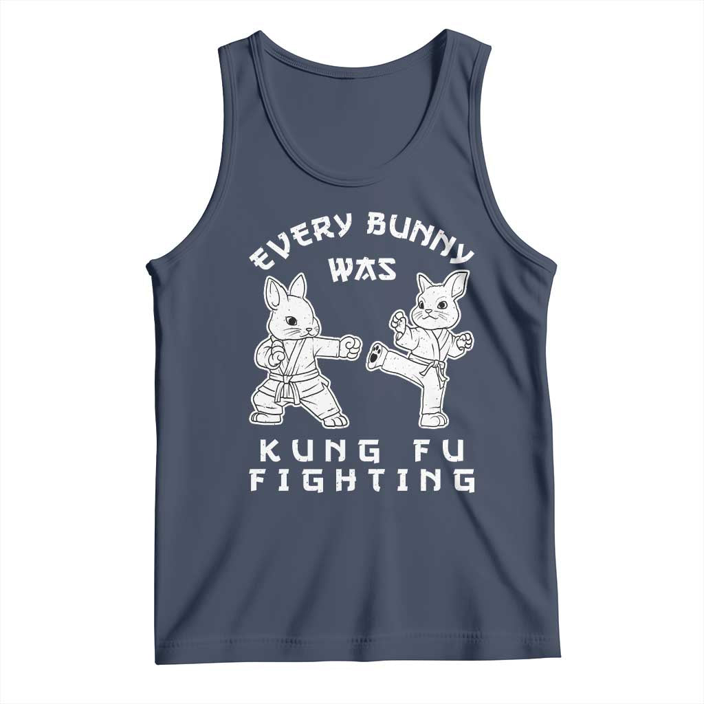 Funny Easter Rabbit Martial Arts Tank Top Every Bunny Was Kung Fu Fighting Cute Bunny Humor Gift
