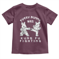 Funny Easter Rabbit Martial Arts Toddler T Shirt Every Bunny Was Kung Fu Fighting Cute Bunny Humor Gift