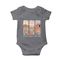 A Lot Can Happen In Three Days Christian Easter Baby Onesie Empty Tomb Cross Landscape Faith Inspirational Gift