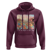 A Lot Can Happen In Three Days Christian Easter Hoodie Empty Tomb Cross Landscape Faith Inspirational Gift