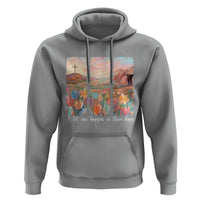 A Lot Can Happen In Three Days Christian Easter Hoodie Empty Tomb Cross Landscape Faith Inspirational Gift