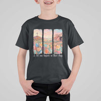 A Lot Can Happen In Three Days Christian Easter T Shirt For Kid Empty Tomb Cross Landscape Faith Inspirational Gift