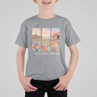 A Lot Can Happen In Three Days Christian Easter T Shirt For Kid Empty Tomb Cross Landscape Faith Inspirational Gift