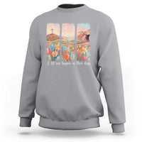 A Lot Can Happen In Three Days Christian Easter Sweatshirt Empty Tomb Cross Landscape Faith Inspirational Gift