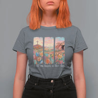 A Lot Can Happen In Three Days Christian Easter T Shirt For Women Empty Tomb Cross Landscape Faith Inspirational Gift