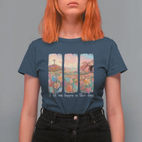 A Lot Can Happen In Three Days Christian Easter T Shirt For Women Empty Tomb Cross Landscape Faith Inspirational Gift