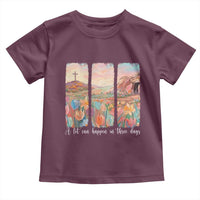 A Lot Can Happen In Three Days Christian Easter Toddler T Shirt Empty Tomb Cross Landscape Faith Inspirational Gift