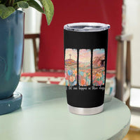 A Lot Can Happen In Three Days Christian Easter Tumbler Cup Empty Tomb Cross Landscape Faith Inspirational Gift
