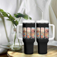 A Lot Can Happen In Three Days Christian Easter Tumbler With Handle Empty Tomb Cross Landscape Faith Inspirational Gift