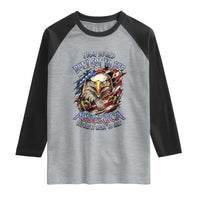 Vintage American Eagle Patriotic Pride Raglan Shirt I May Be Old But I Got To See America Freedom Sarcastic Political Humor
