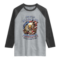 Vintage American Eagle Patriotic Pride Raglan Shirt I May Be Old But I Got To See America Freedom Sarcastic Political Humor