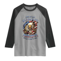 Vintage American Eagle Patriotic Pride Raglan Shirt I May Be Old But I Got To See America Freedom Sarcastic Political Humor