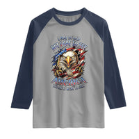 Vintage American Eagle Patriotic Pride Raglan Shirt I May Be Old But I Got To See America Freedom Sarcastic Political Humor