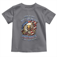 Vintage American Eagle Patriotic Pride Toddler T Shirt I May Be Old But I Got To See America Freedom Sarcastic Political Humor