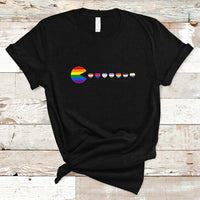 Video Game Gay T Shirt Video Game Funny Gaming Pie Eating LGBTQ Ally Pride Flag - Wonder Print Shop