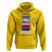 Colorful LGBTQ+ Ally Frogs Stack Hoodie Kawaii Gay Pride Support