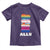 Colorful LGBTQ+ Ally Frogs Stack Toddler T Shirt Kawaii Gay Pride Support