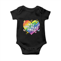 Gay the Pray Away Baby Onesie LGBTQIA Say Gay Pride Month - Wonder Print Shop