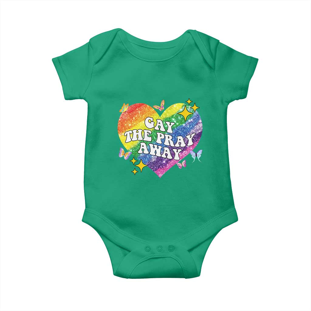 Gay the Pray Away Baby Onesie LGBTQIA Say Gay Pride Month - Wonder Print Shop