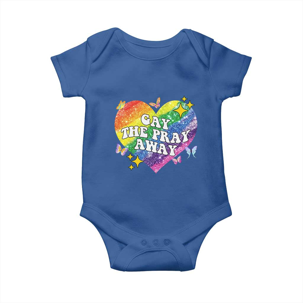 Gay the Pray Away Baby Onesie LGBTQIA Say Gay Pride Month - Wonder Print Shop
