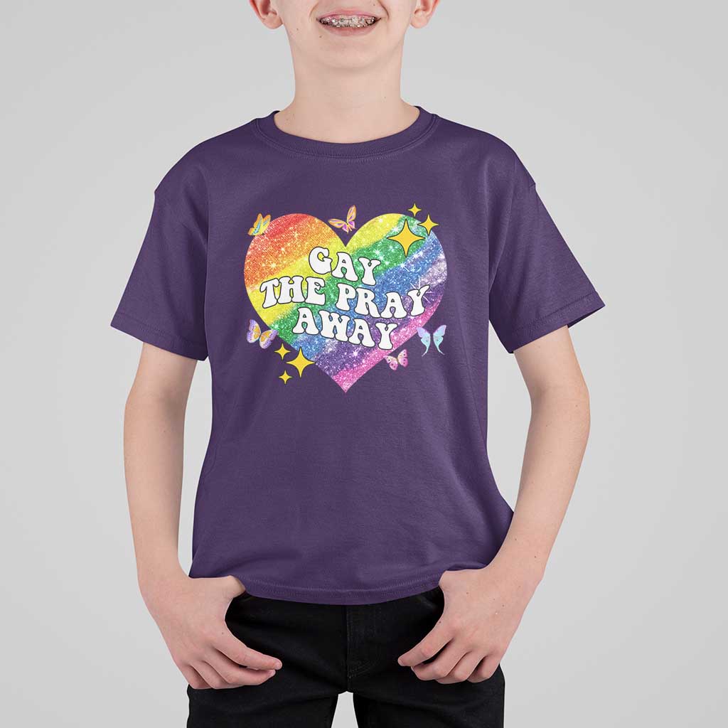 Gay the Pray Away T Shirt For Kid LGBTQIA Say Gay Pride Month - Wonder Print Shop