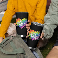 Gay the Pray Away Tumbler Cup LGBTQIA Say Gay Pride Month - Wonder Print Shop