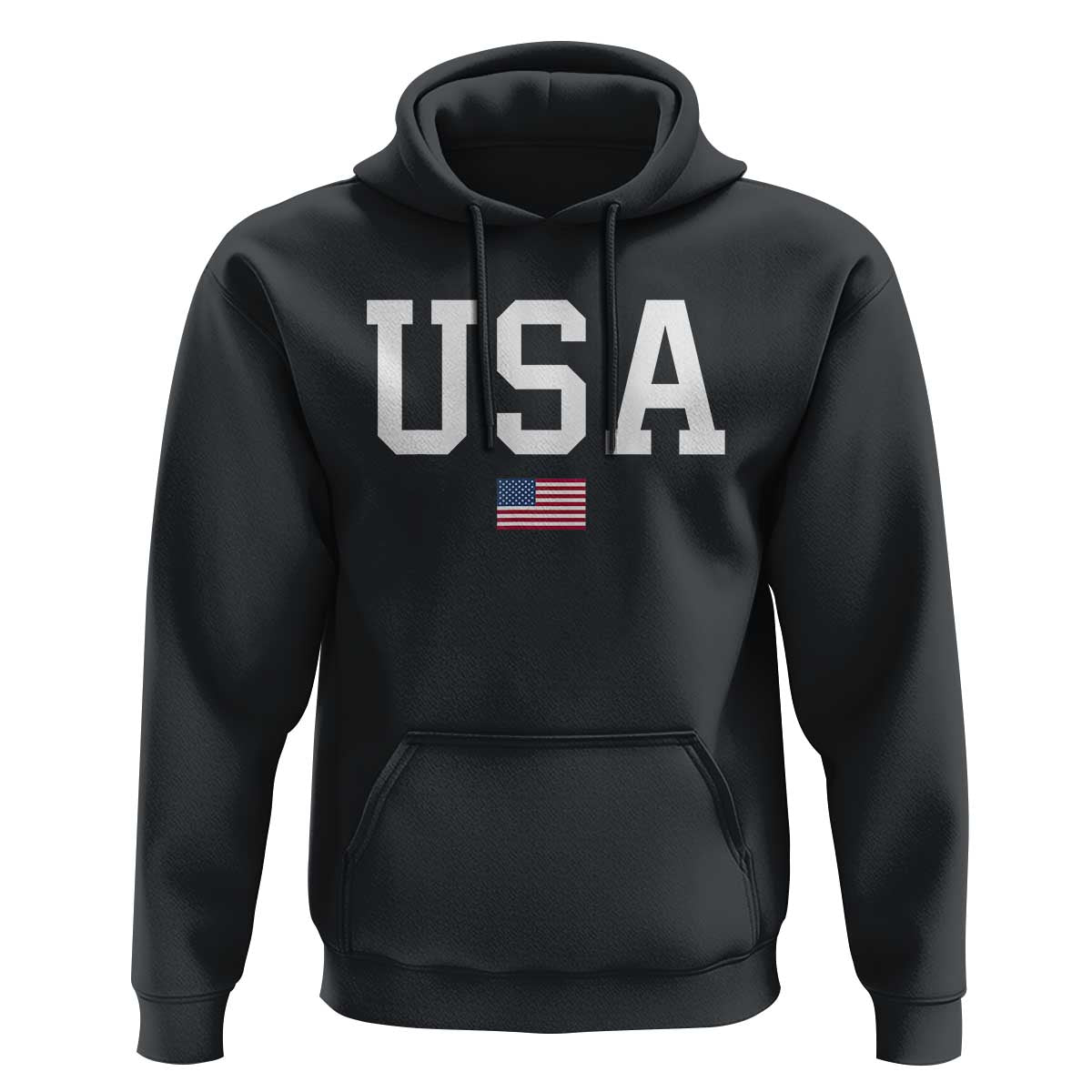 USA Hoodie Patriotic American Flag - Wonder Print Shop