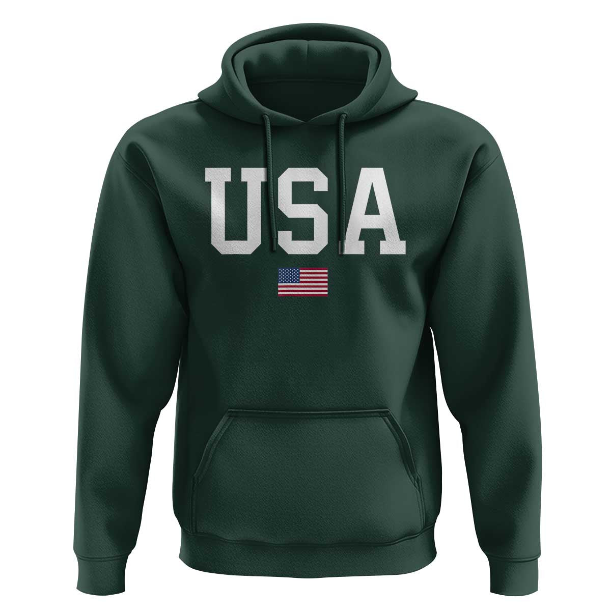 USA Hoodie Patriotic American Flag - Wonder Print Shop