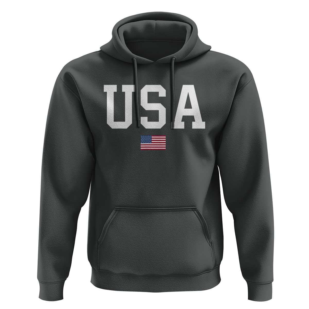USA Hoodie Patriotic American Flag - Wonder Print Shop