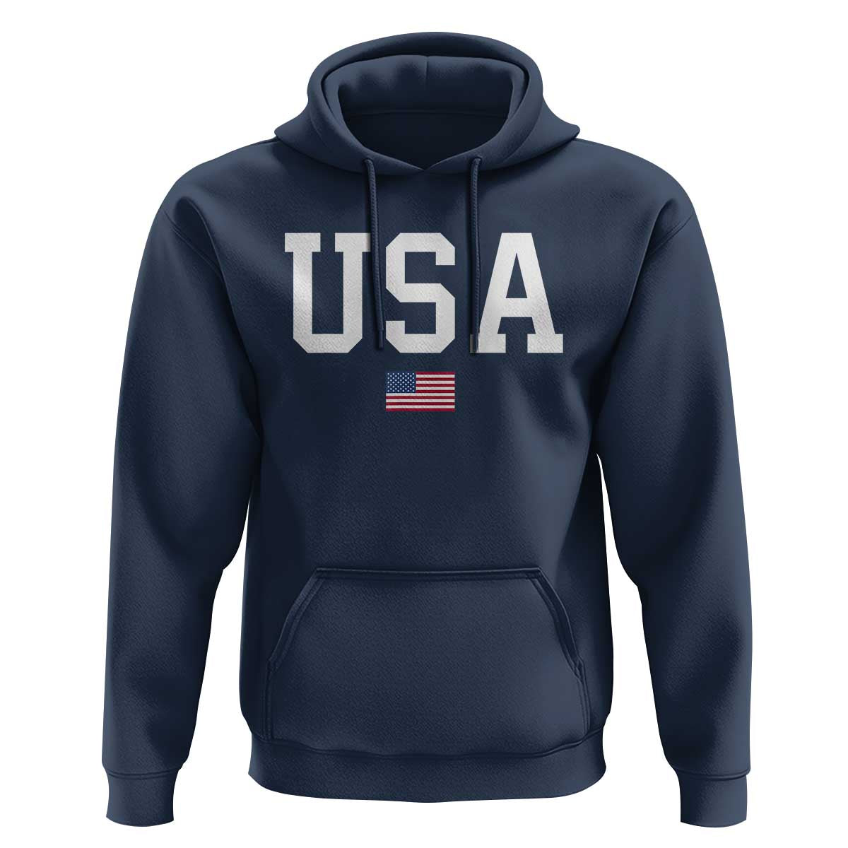 USA Hoodie Patriotic American Flag - Wonder Print Shop