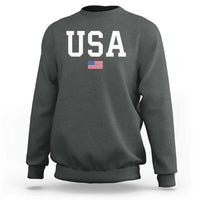 USA Sweatshirt Patriotic American Flag - Wonder Print Shop