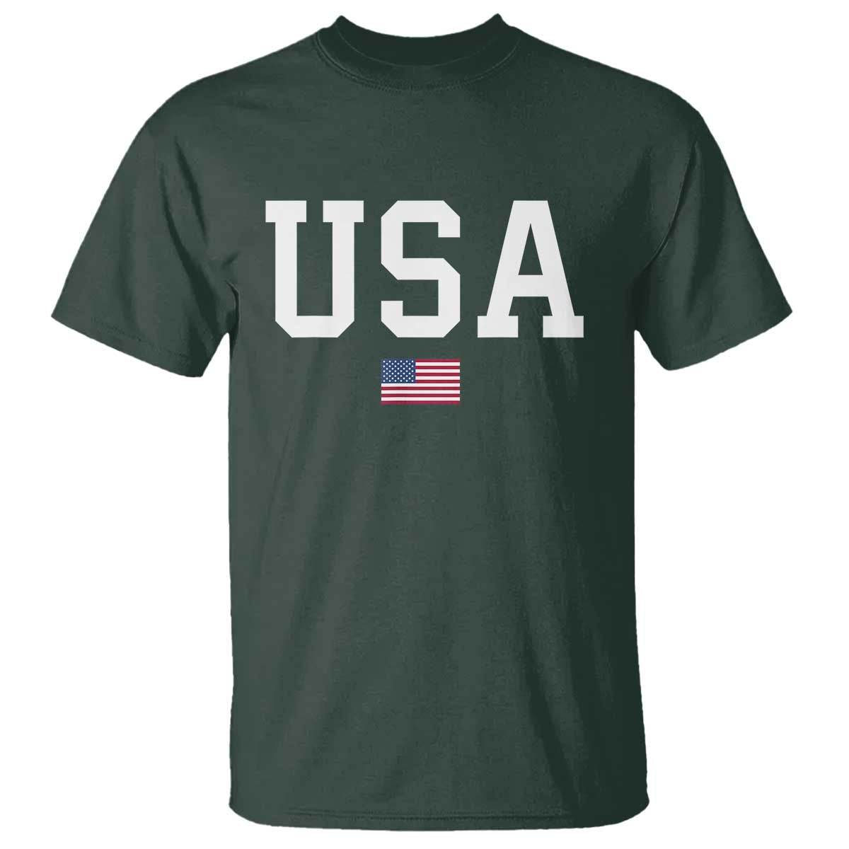 USA T Shirt Patriotic American Flag - Wonder Print Shop