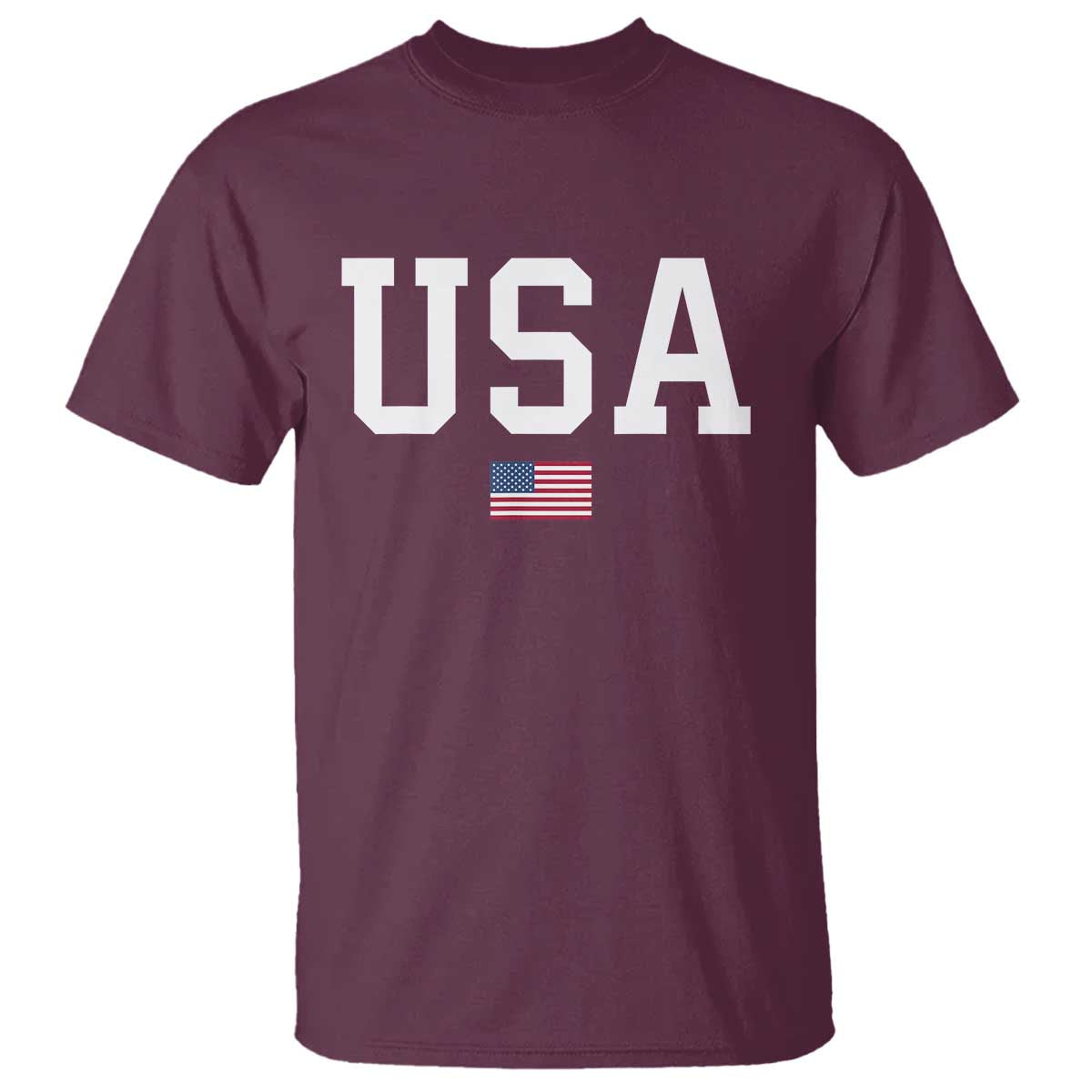 USA T Shirt Patriotic American Flag - Wonder Print Shop